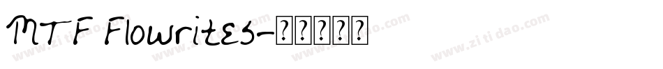 MTF Flowrites字体转换